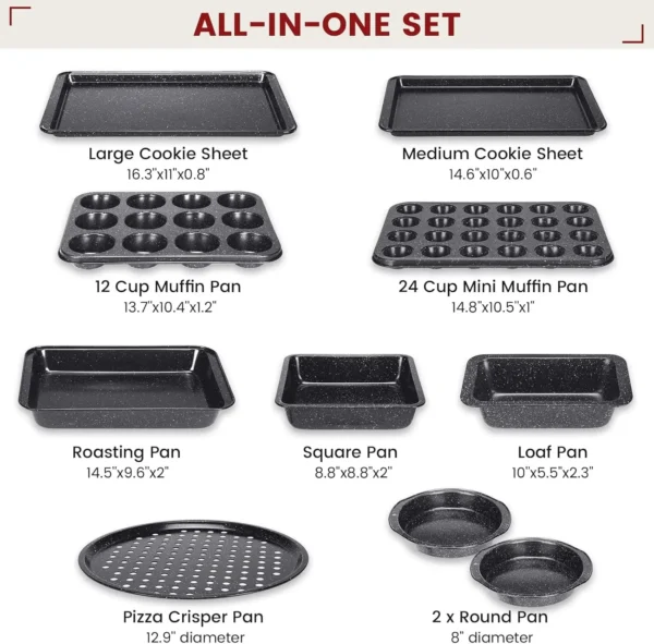 H8dcddc434bbf46d1b12d8c7443983f7cY.webp 10-Piece Carbon Steel Bakeware Set