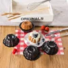 4-Inch Black Mini Bundt Cake Pan