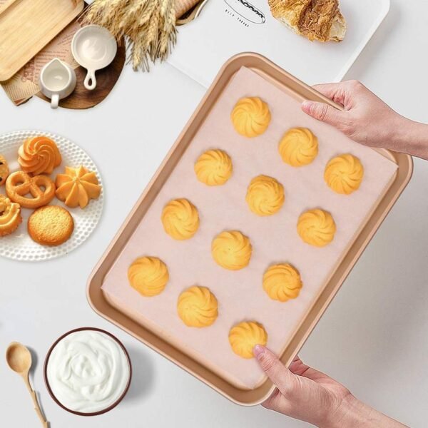 2-Pack Gold-Tone Cookie Sheet Set