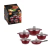 Granite-Style Ceramic-Coated Cookware Set