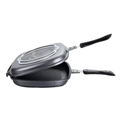 Double-Sided Aluminum Grill Pan, 36-42 cm
