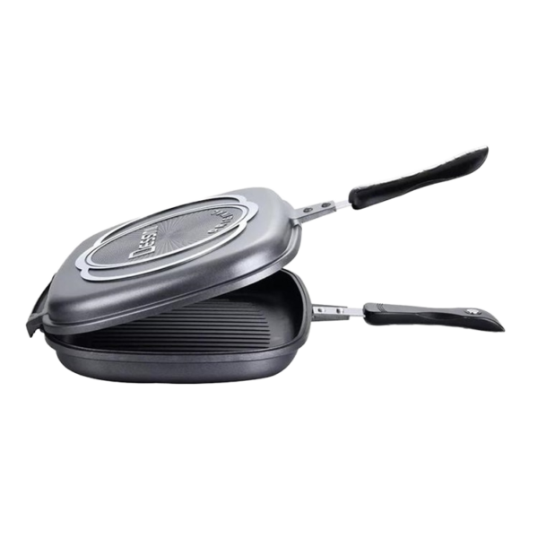 Double-Sided Aluminum Frying Pan Set