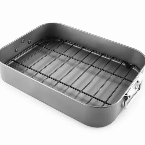 H99f9ec63fe8641269ee154d37ab63659g.webp Black Carbon Steel Roasting Pan