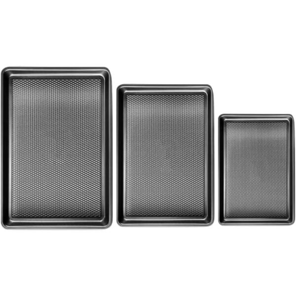 3-Piece Carbon Steel Cookie Sheet Set