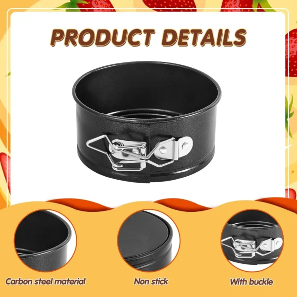 H9feef508b6e14540a649de549f6350e5W.webp 8-Piece 4-Inch Mini Springform Cake Pan Set