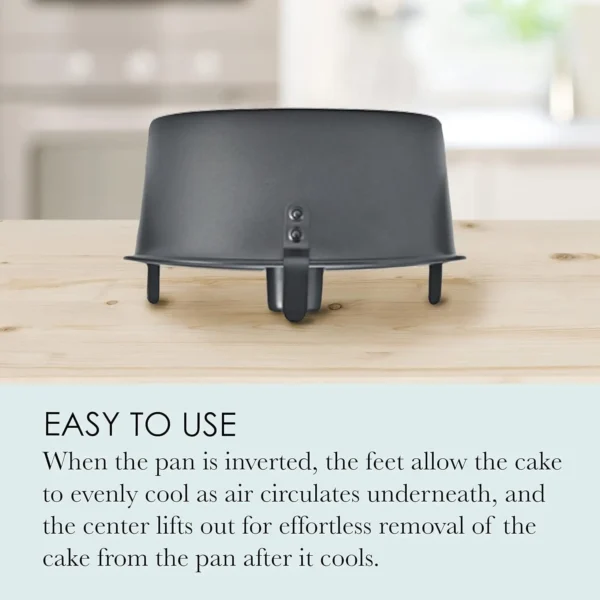 Ha86467cf31b24dbbade61d55664afb08B.webp 2-Piece 9.5-Inch Angel Food Cake Pan Set