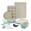 12-Piece Turquoise Bakeware & Utensil Set