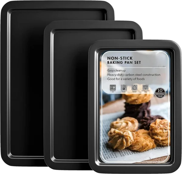 Hb799bfb1c3f94316b31f37bf041f5552v.webp Wide-Grip Nonstick Cookie Sheet Set