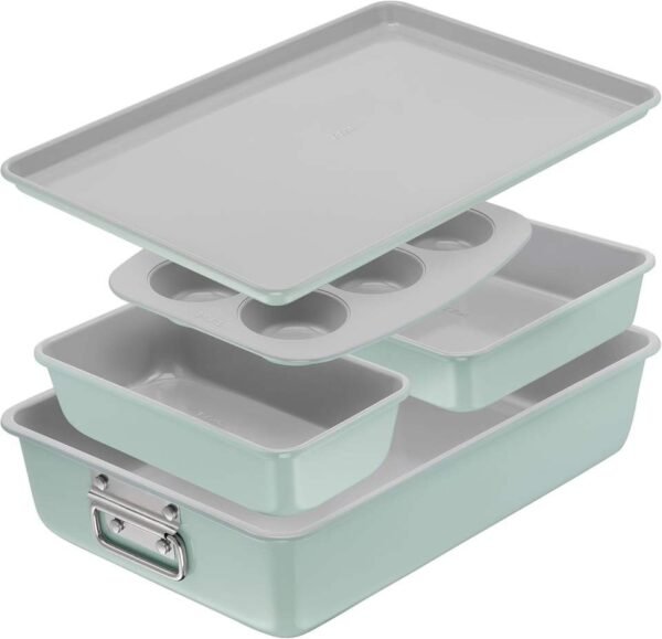 Hbe4fc3e1ea04463f90f58e49d4c41b8aL.jpg_960x960q80.jpg 5-Piece Mint Green Stackable Cake Pan Set
