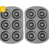 2-Pack 6-Cavity Donut Baking Pans