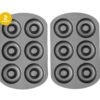 2-Pack 6-Cavity Donut Baking Pans