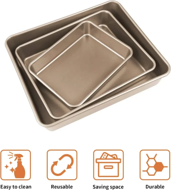 Hc157042d743a4dc6a6f1466a971bb4b4H.webp 3-Piece Gold-Tone Cake & Roasting Pan Set