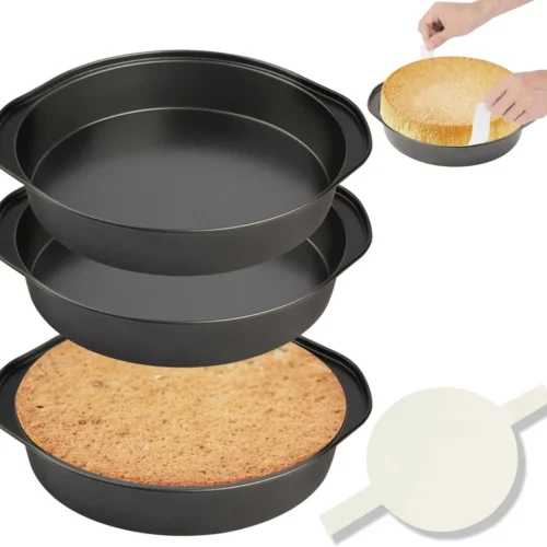 Hc2a0b0ef977d4891926d70077be7b09fp.webp 3-Piece 8-Inch Round Cake Pan Set with Parchment