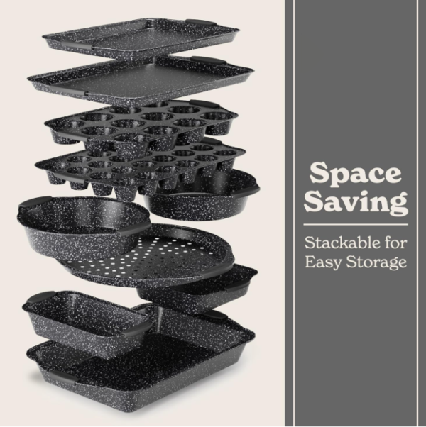 10-Piece Bakeware Set with Silicone Handles