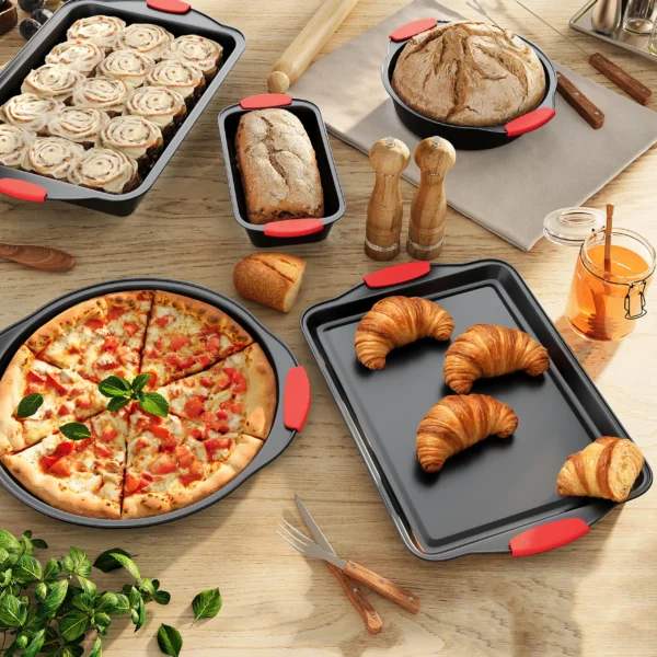 Hcbbaaf44b95c4141b74b849ebfcaa5fbB-2.webp 10-Piece Red Stackable Baking Pan Set