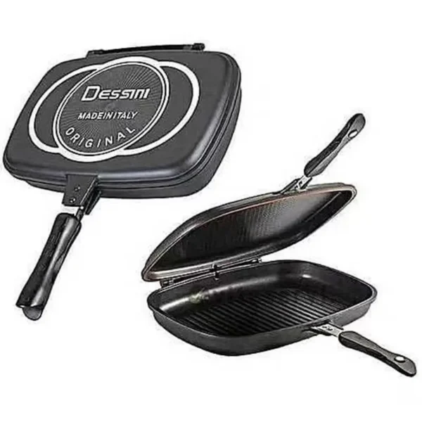 Double-Sided Aluminum Frying Pan Set