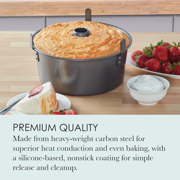 Hce8eeb0acdda484fa7c8a9717c15ec46G.webp 2-Piece 9.5-Inch Angel Food Cake Pan Set