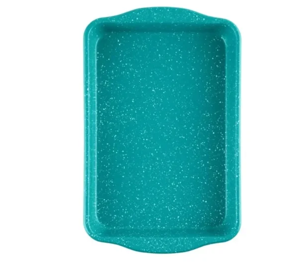 Hd064d651c06d412cbfe1b3684d2b07204.webp 7-Piece Teal Speckled Aluminum Bakeware Set