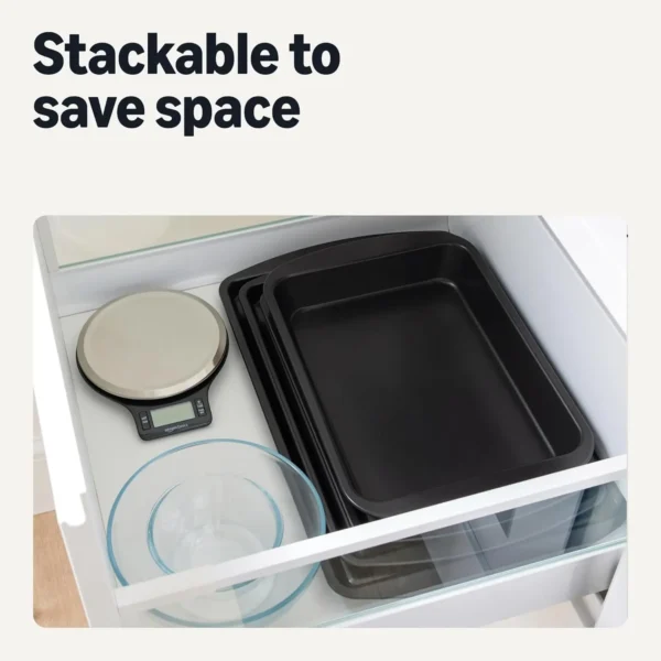 3-Piece Carbon Steel Baking Sheet Set