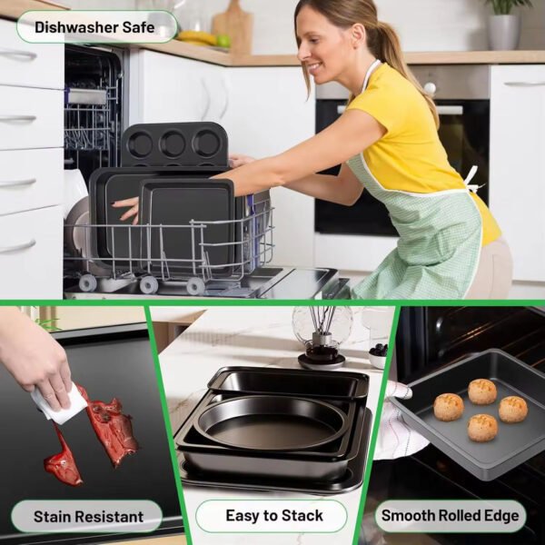 Hd77a7c38b1e34825abe0ef40b26e07c60.jpg_960x960q80.jpg 5-Piece Round & Square Cake Pan Set