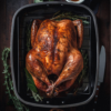Deep Roasting Pan with V-Rack