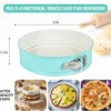 10-Inch Blue Springform Cake Pan with Lid