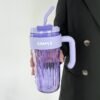 920 ml Water Tumbler with Straw & Handle