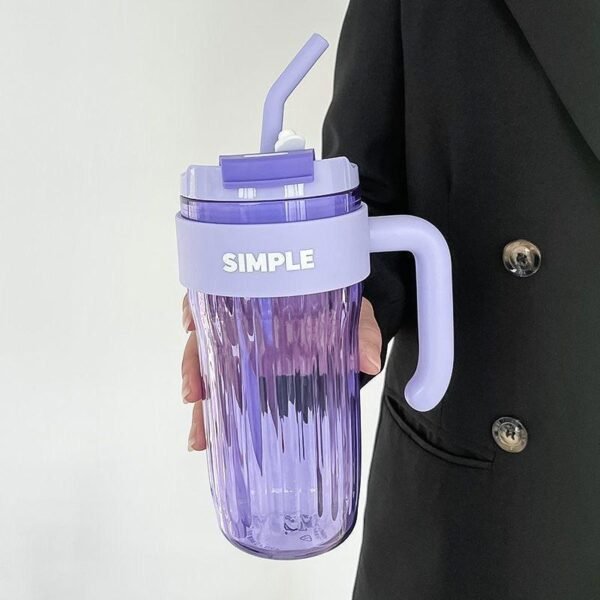 920 ml Water Tumbler with Straw & Handle