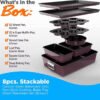 8-Piece Stackable Nonstick Bakeware Set