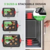3-Piece Stackable Baking Tray Set with Grips