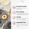2-Pack 6-Cavity Donut Baking Pans