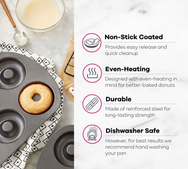 2-Pack 6-Cavity Donut Baking Pans