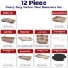 12-Piece Champagne Gold Bakeware Set