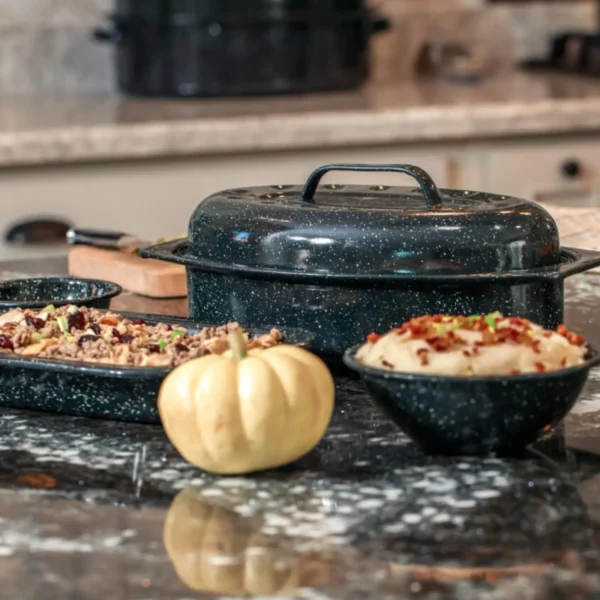 Covered Oval Roasting Pan with Lid