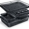 6-Piece Stackable Bakeware Set with Air Fry Rack