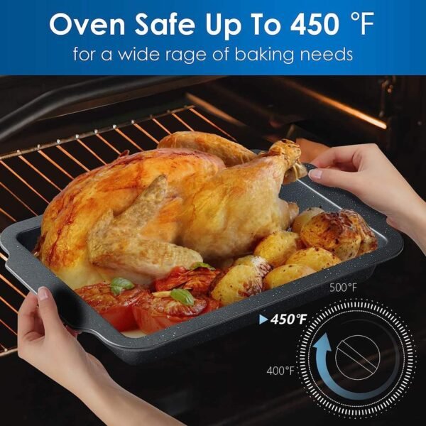 7-Piece Marble-Finish Bakeware Set
