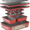 8-Piece Ceramic-Coated Baking Pan Set