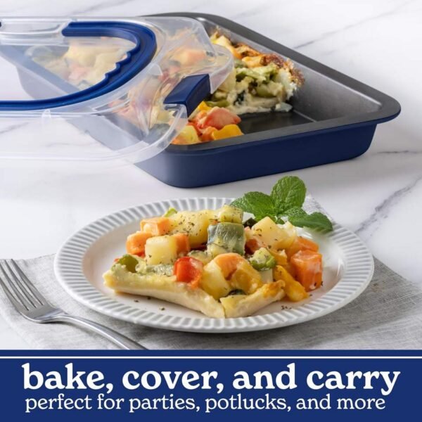 10-Piece Baking Pan Set with Carry Lids