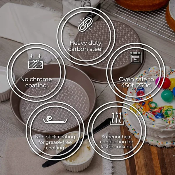12-Piece Champagne Gold Bakeware Set